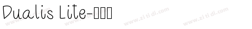 Dualis Lite字体转换